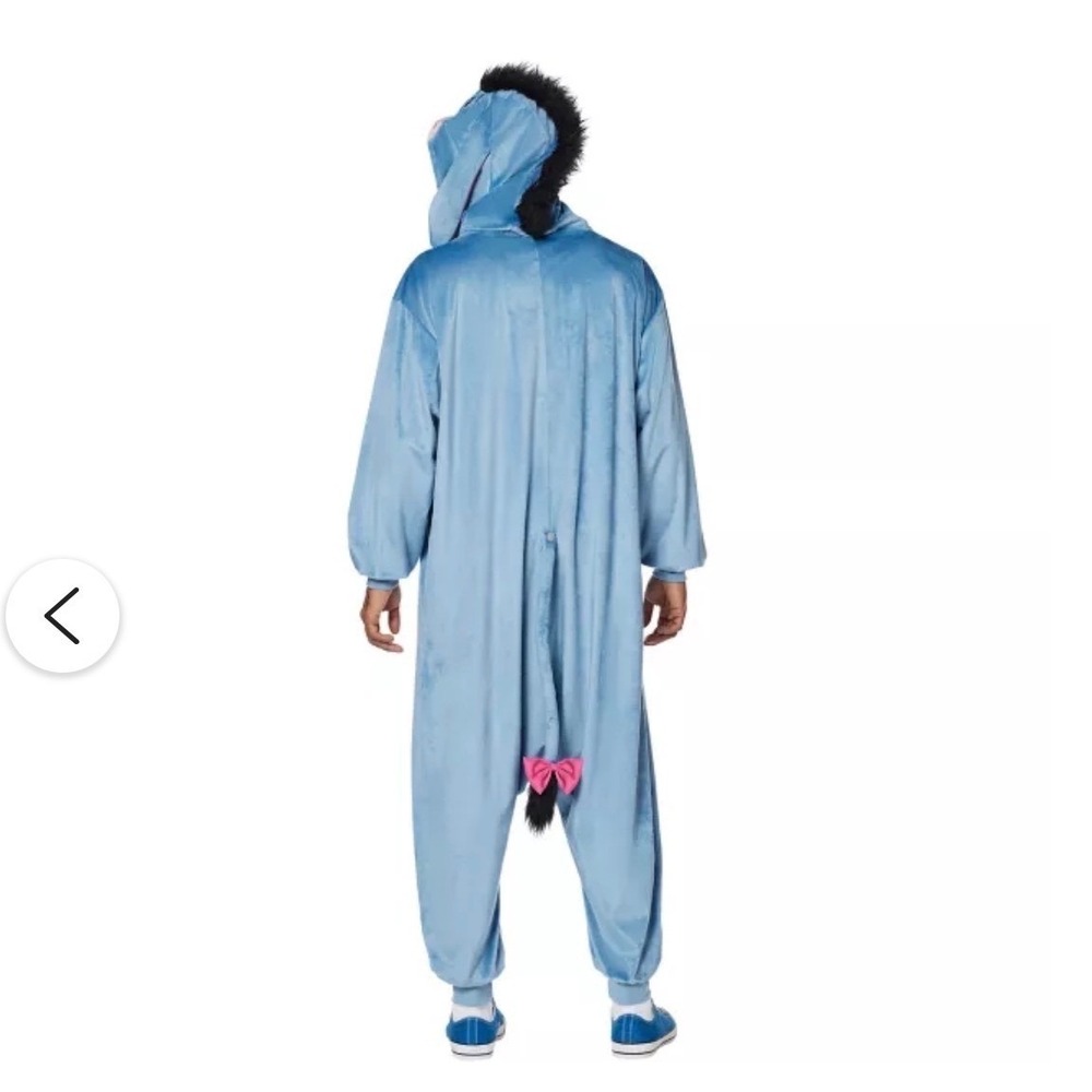 Disney Winnie the Pooh Eeyore Jumpsuit Costume Pajamas Blue L/XL - Picture 3 of 14